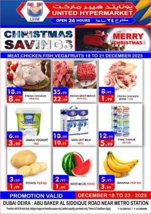 Christmas Savings In United Hypermarket Dubai