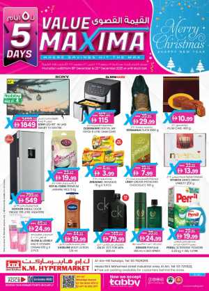 5-Day Value Maxima Extravaganza! In K.M Trading Al Ain