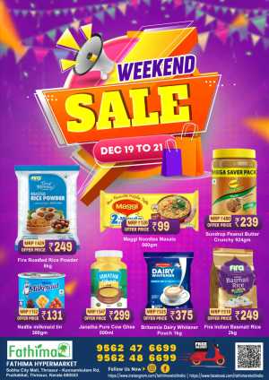 Weekend Savings In Fathima Hypermarket Thrissur