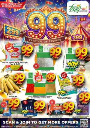 99 Carnival of Savings: Everything Must Go! In Freshday Hypermarket Malappuram