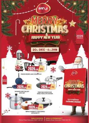 Merry Christmas: Festive Mega Deals! In Sanji Hypermarket Calicut