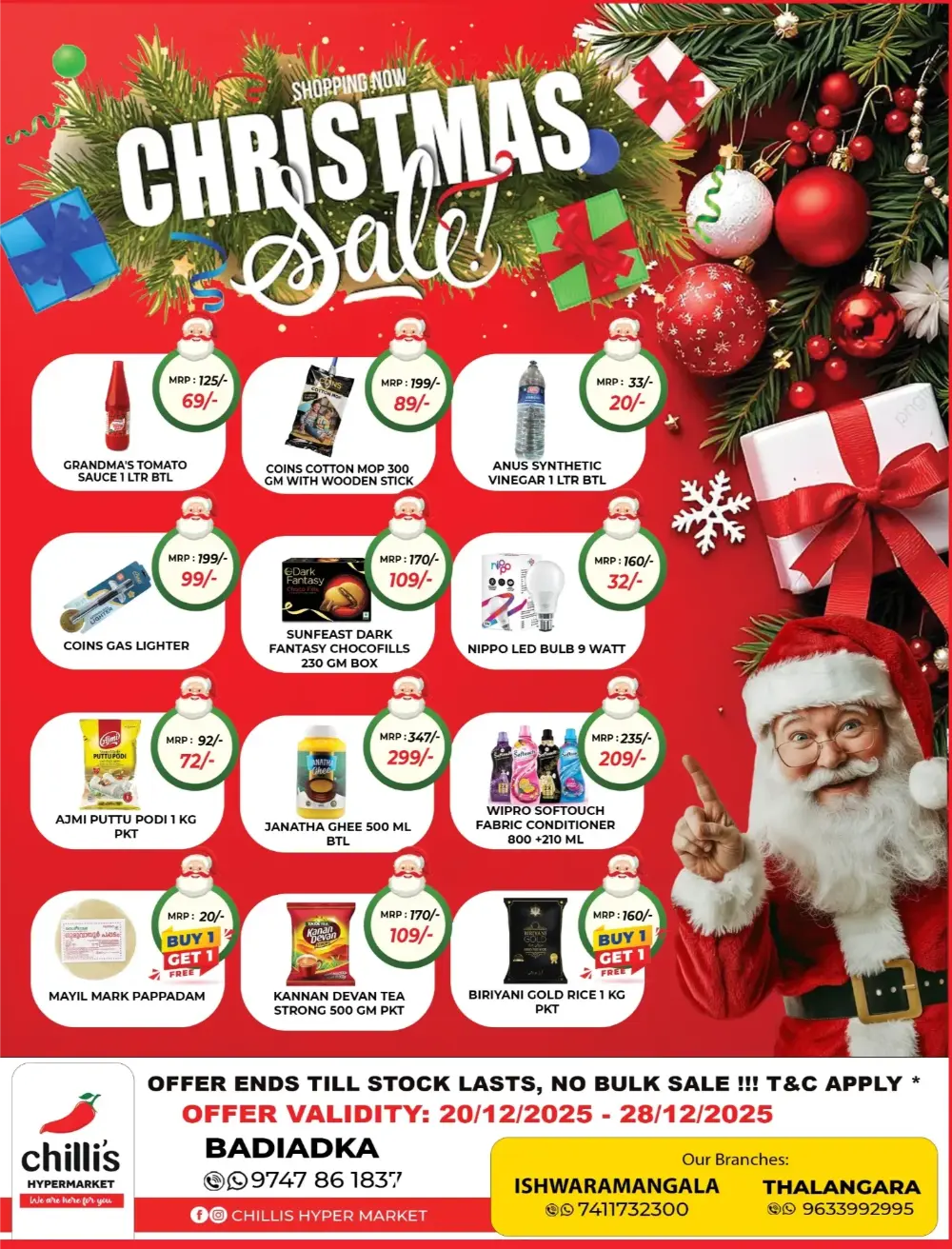 Huge Christmas Savings!