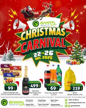 Christmas Grocery & Home Deals In Greens Hypermarket Kannur