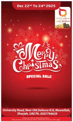 Special sale In Super Bonanza Sharjah / Ajman