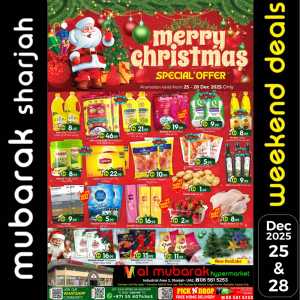 Unbeatable Christmas Weekend Savings! In Mubarak Hypermarket Sharjah / Ajman