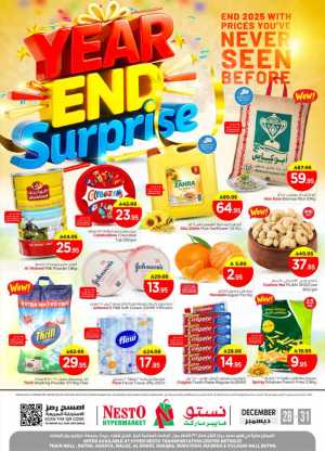 Year-End Surprise — Big Deals & Smart Savings In Nesto Hypermarket Riyadh,Hail,Buraidah,Al-Kharj,Ar Rass,Al Majmaah,Qaseem,Shaqraa
