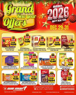 Grand New Year Offers In We Mart Hypermarket Ernakulam