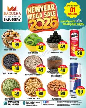 New year mega sale In Badusha Hypermarket Calicut