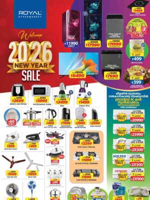 New year sale In Royal Hypermarket Palakkad