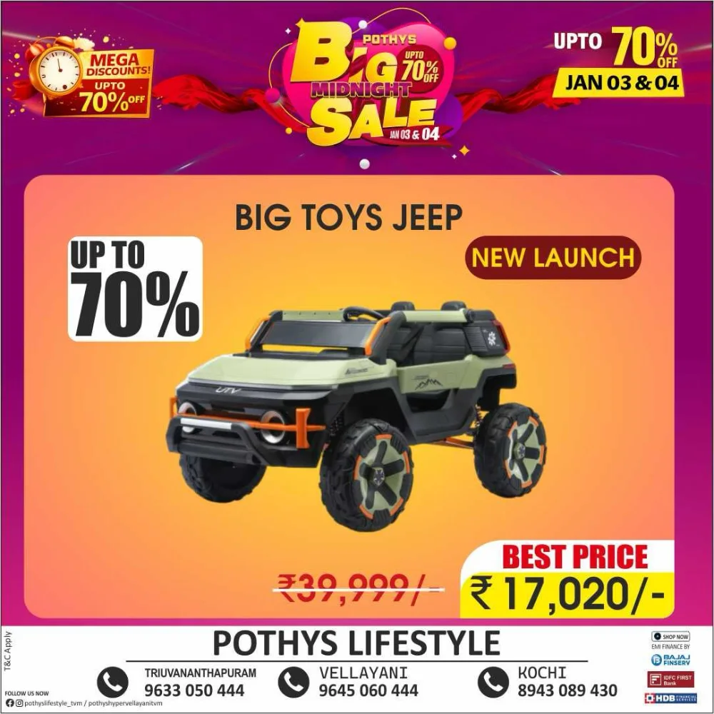 Big Midnight Sale: Up to 70% Off Electronics