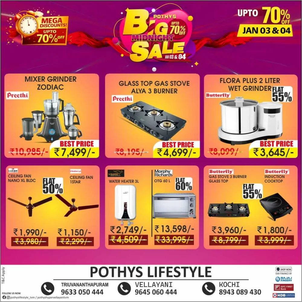 Big Midnight Sale: Up to 70% Off Electronics