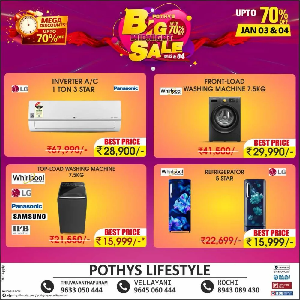 Big Midnight Sale: Up to 70% Off Electronics