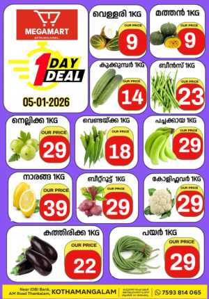 I day deal In Megamart Idukki