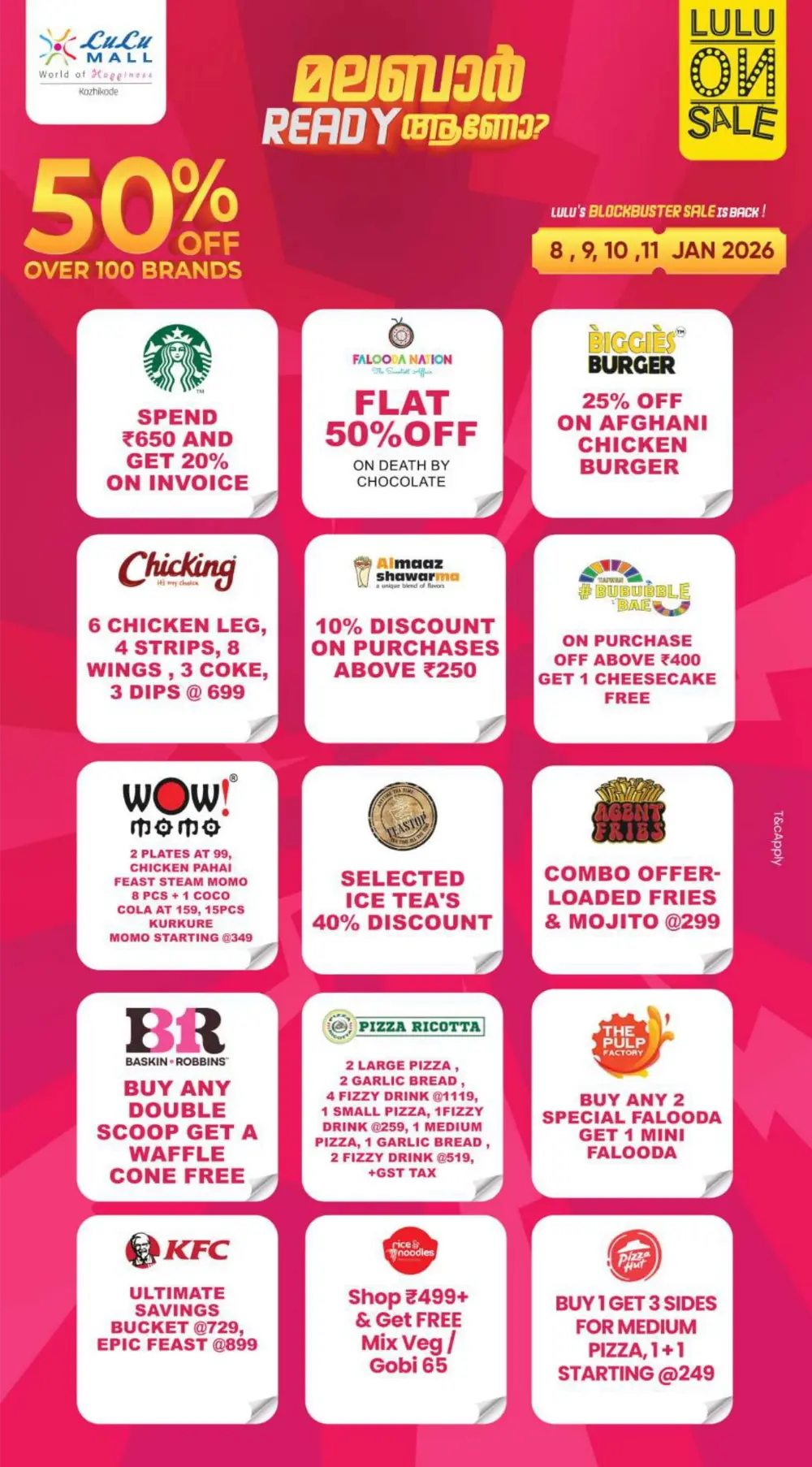 50% OFF Over 100 Brands