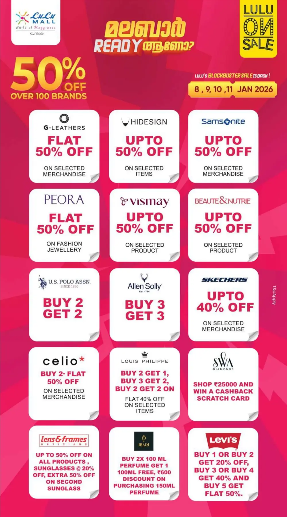 50% OFF Over 100 Brands