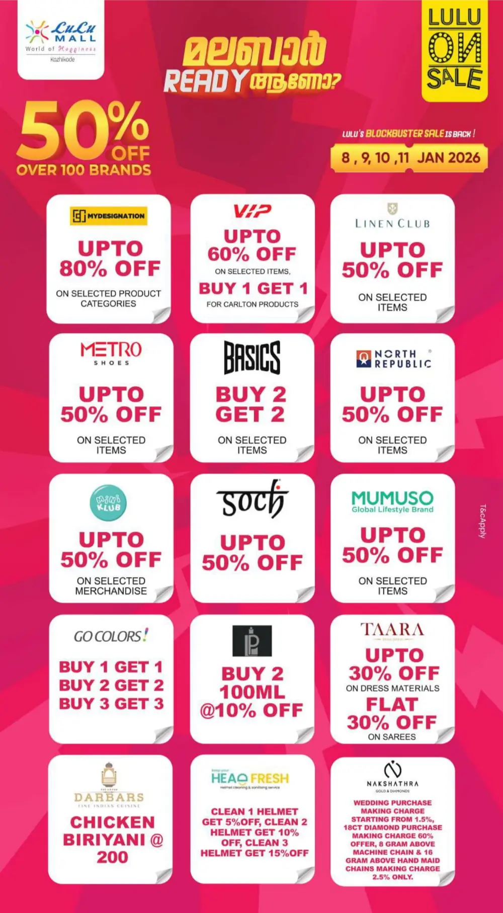 50% OFF Over 100 Brands