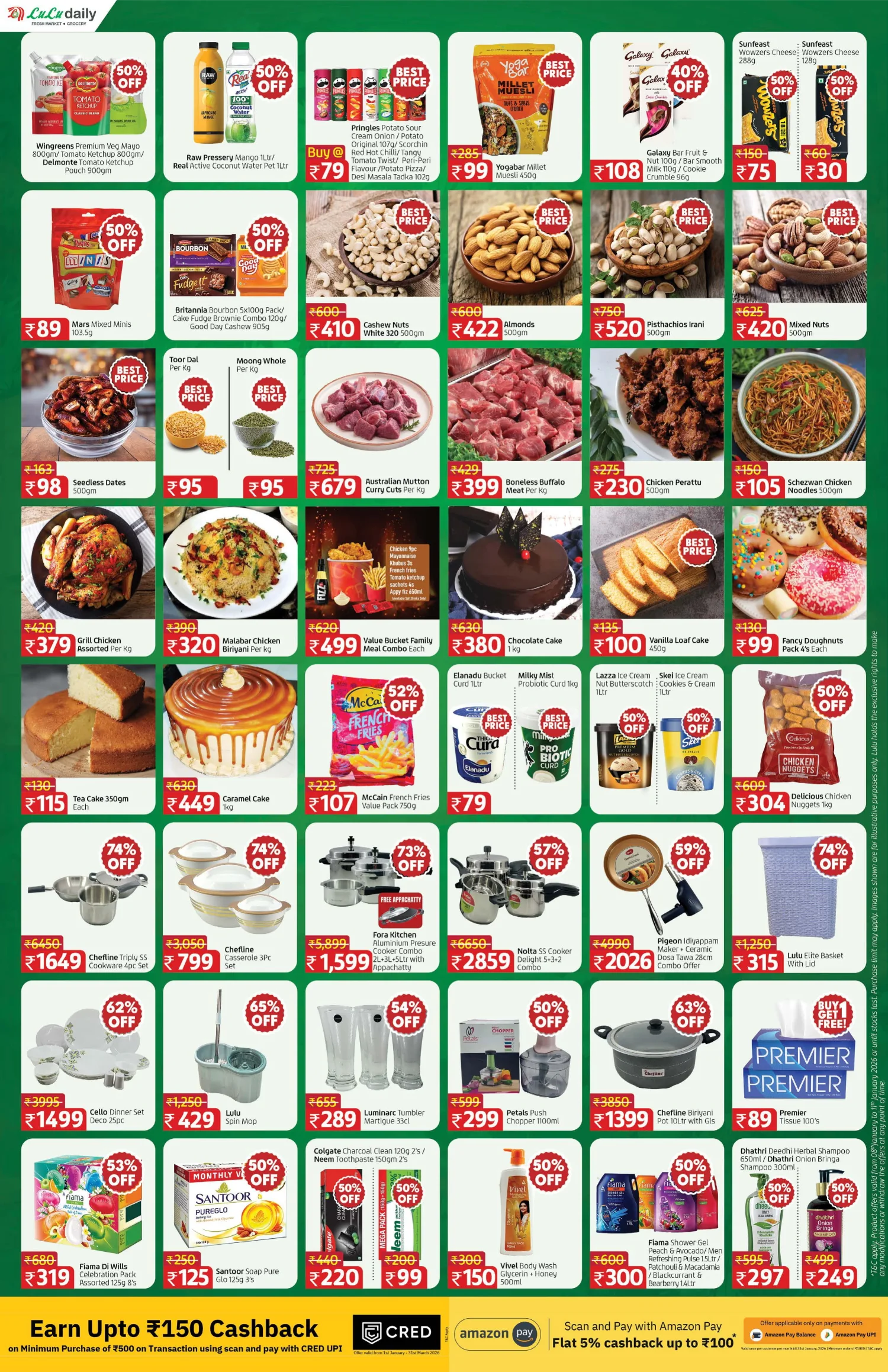 Flat 50% Sale on Fashion, Electronics & Groceries