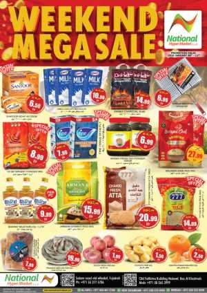 Weekend Mega Sale In National Hypermarket Fujairah,Ras al Khaimah