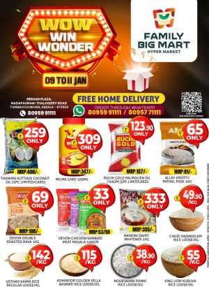 Huge Savings on Groceries & Home Essentials In Family Big Mart Calicut
