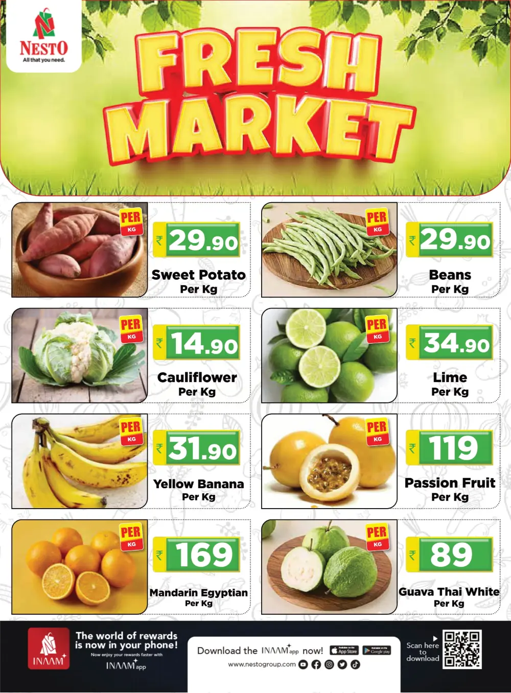 Fresh Market Vegetable & Meat Deals