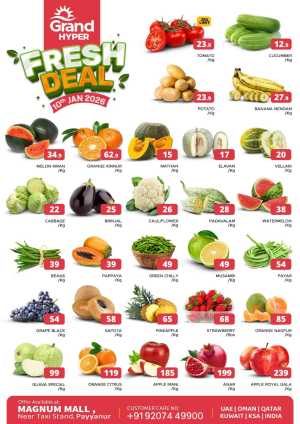 Fresh deals In Grand Hypermarket Kannur