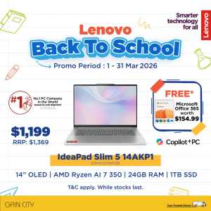 Lenovo Laptop Back-to-School Deals In Gain City Singapore