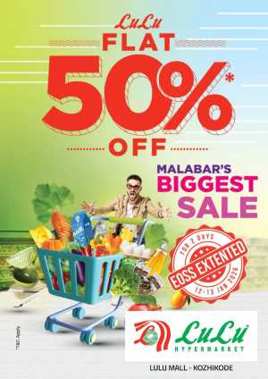 Biggest sale up to 50% off In Lulu Hypermarket Calicut
