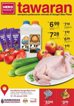Latest Grocery & Home Appliance Deals In HeroMarket Kuala Lumpur,Putrajaya,Johor,Negeri Sembilan,Penang,Selangor