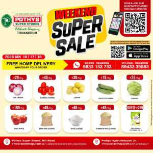 Weekend Super Deals In Pothys Superstores Trivandrum