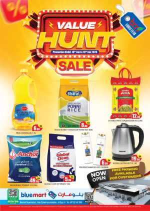 Value hunt sale In Bluemart Dubai