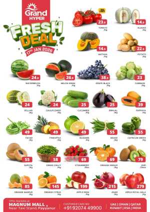 Fresh deals In Grand Hypermarket Kannur