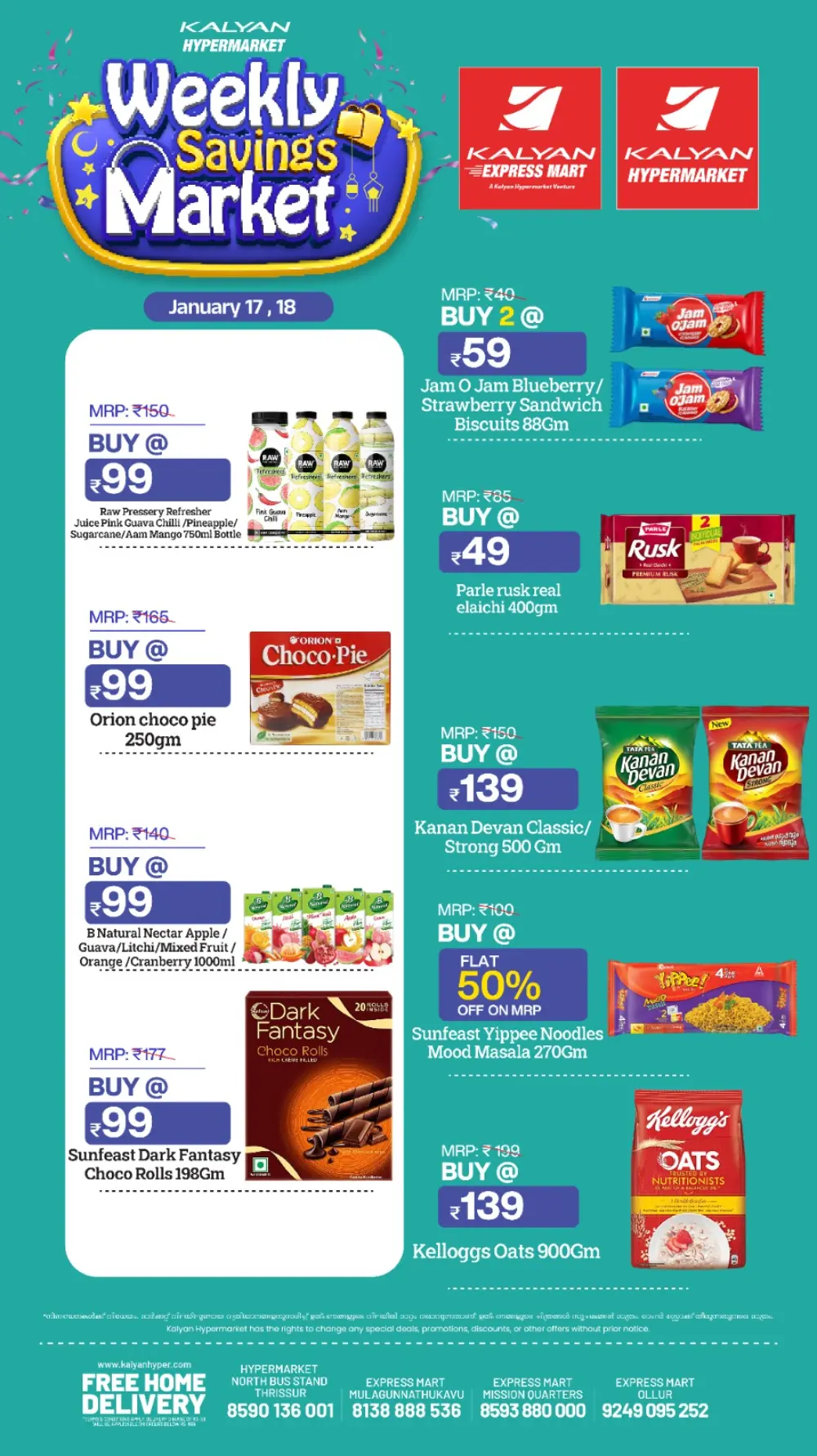 Weekly saving market