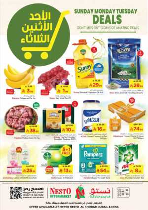 Big 3 Days Sale In Nesto Hypermarket Dammam,Jubail,Al Khobar,Dhahran