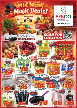Midweek magic deals In Fesco Supermarket Sharjah / Ajman