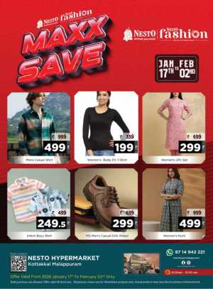 Maxx save In Nesto Hypermarket Malappuram