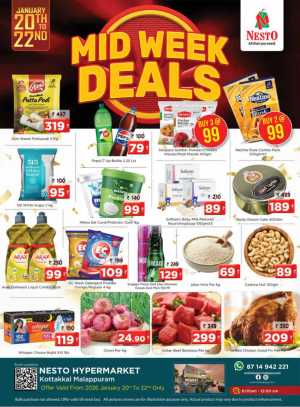 midweek deals In Nesto Hypermarket Malappuram
