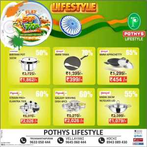 LifeStyle Offers In Pothys Superstores Ernakulam,Trivandrum