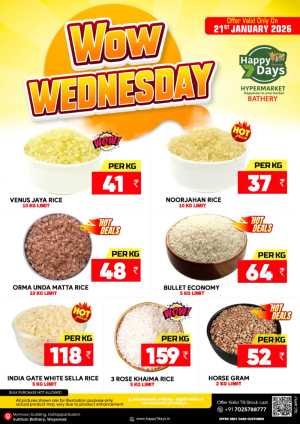 Wow Wednesday In Happy 7 Days Wayanad