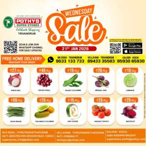 Wednesday Offer In Pothys Superstores Ernakulam,Trivandrum