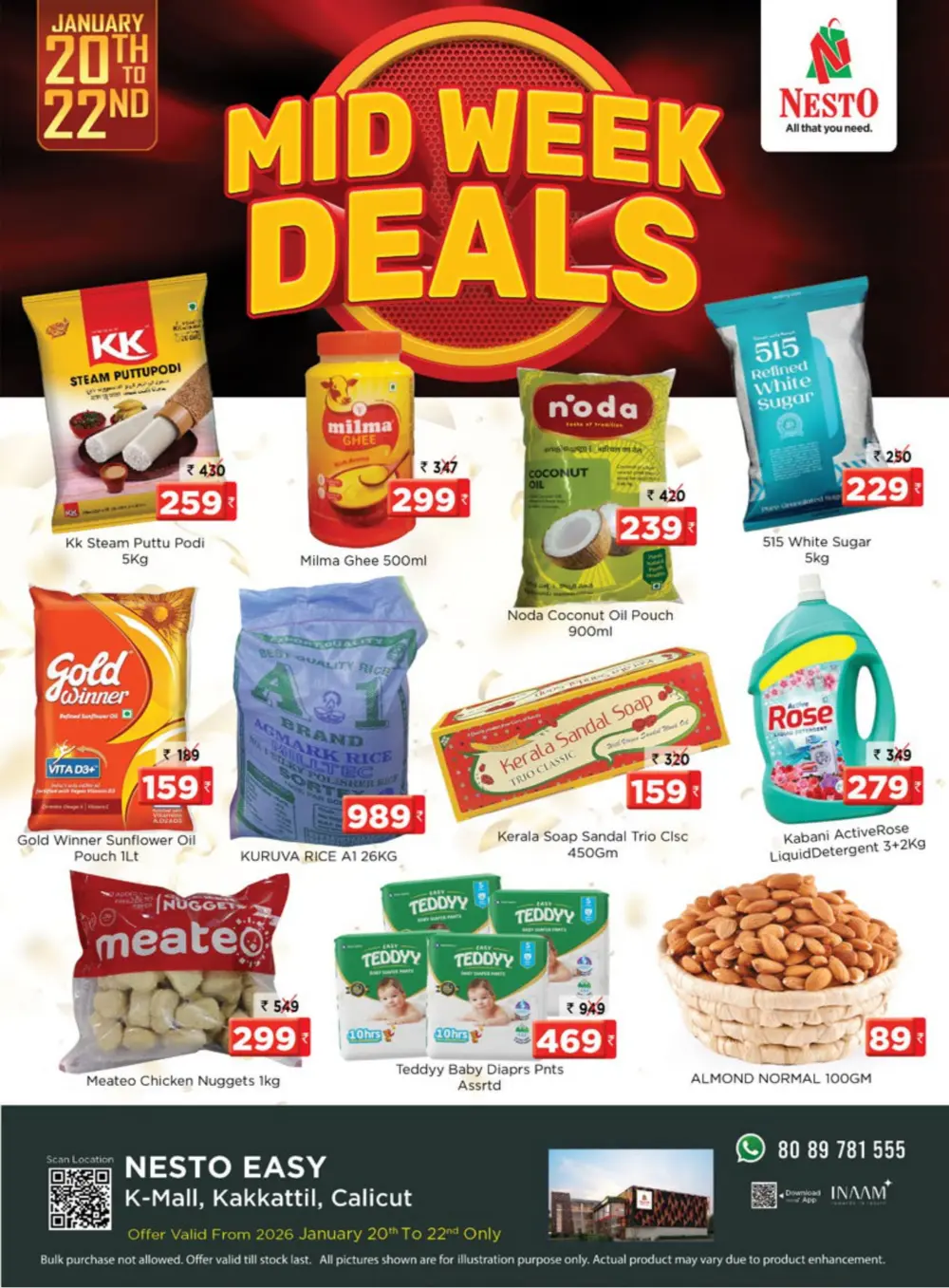 Mid week deals