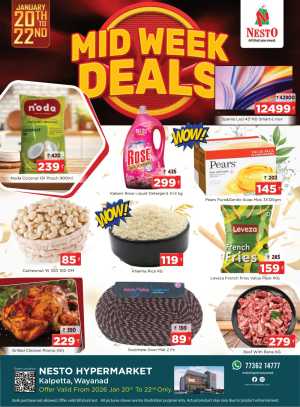 Mid week deals In Nesto Hypermarket Wayanad